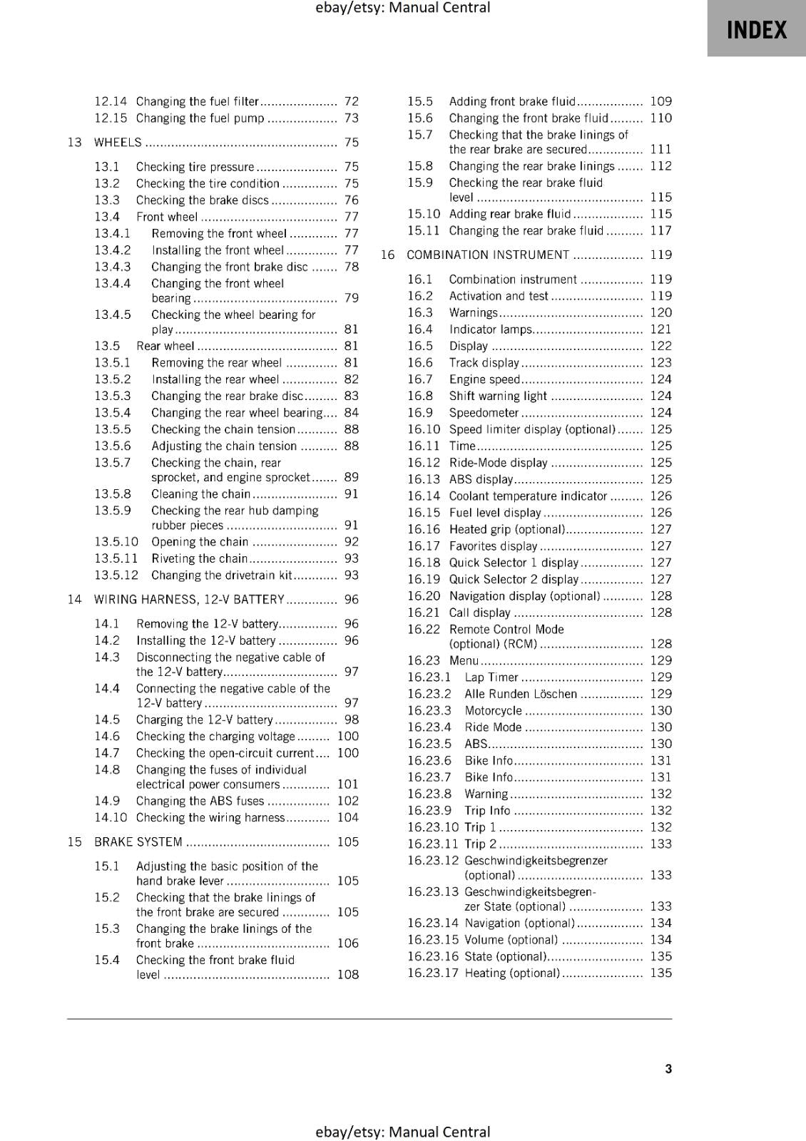 2024 WORKSHOP & OWNERS 2 MANUAL SET - KTM 125 DUKE - REPRINT