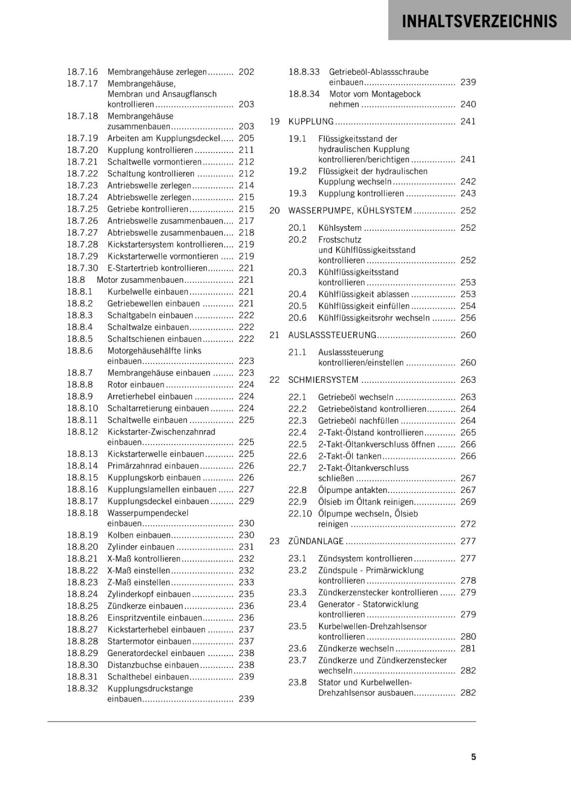 GERMAN LANGUAGE - KTM 2020 - 150 EXC XC-W - REPARATURANLEITUNG - REPAIR MANUAL