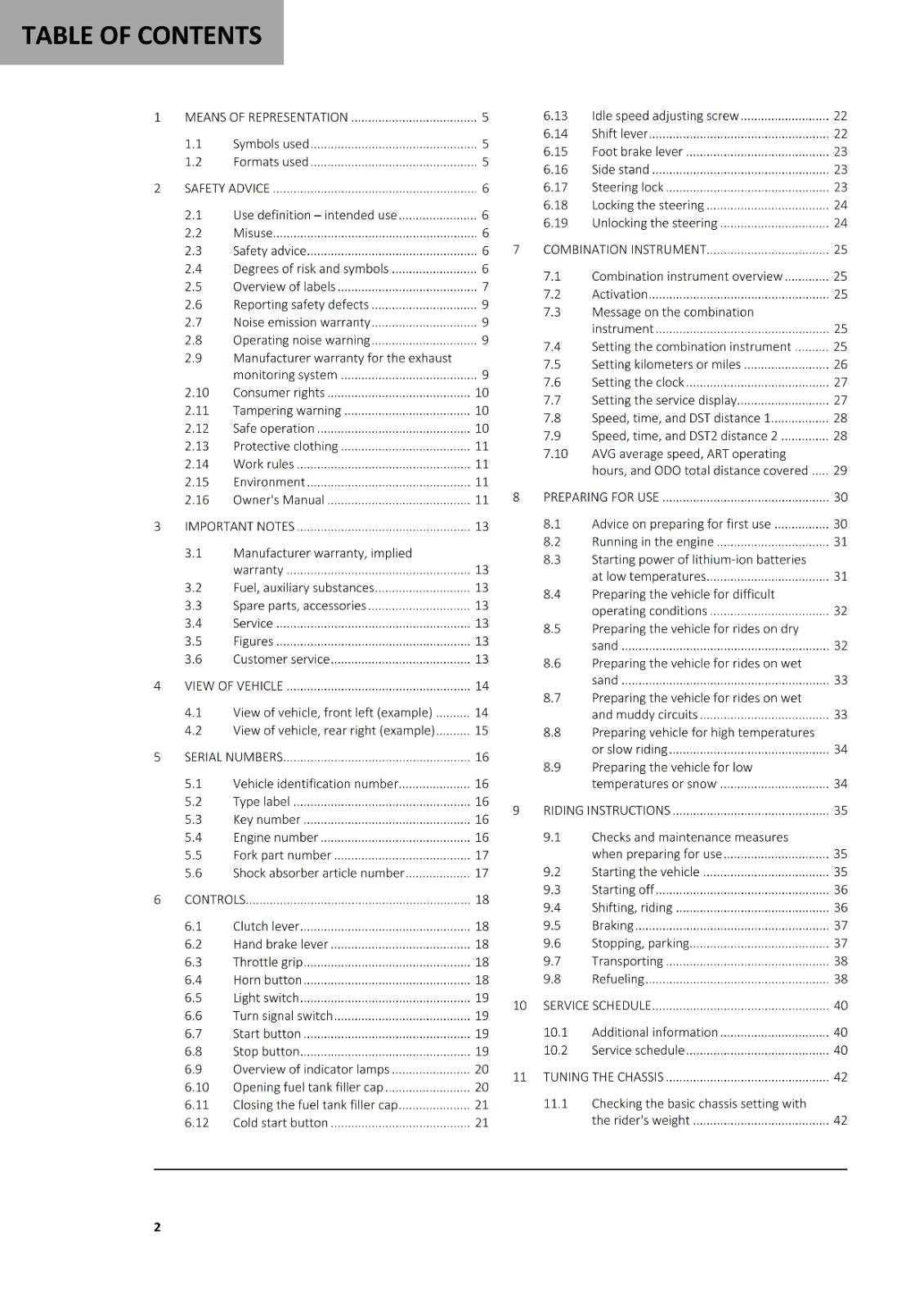 2024 GASGAS OWNERS MANUAL - ES 350 - REPRINTED