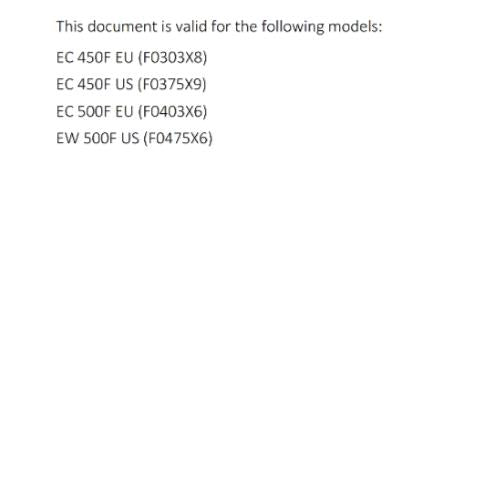 2024 GASGAS OWNERS MANUAL - EC 450F 500F EW 500F - REPRINTED