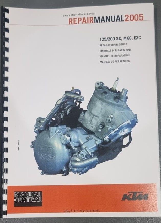KTM 1999 TO 2005 - 125 200 SX MXC EXC - ENGINE WORKSHOP SERVICE REPAIR MANUAL