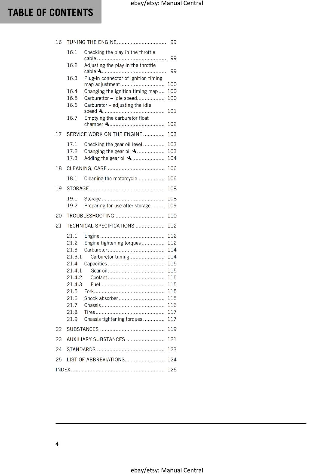 KTM 2025 - 65 SX - OWNERS MANUAL REPRINTED
