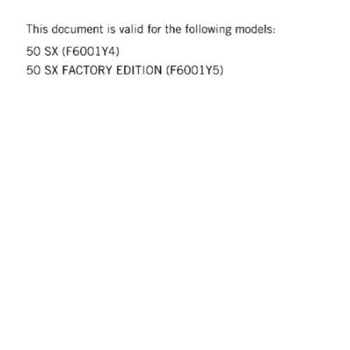 KTM 2025 - 50 SX FACTORY EDITION - OWNERS MANUAL REPRINTED