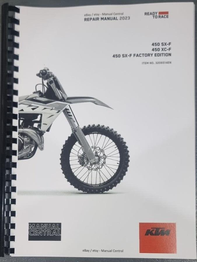 KTM 2023 -450 XC-F SX-F FACTORY EDITION - WORKSHOP SERVICE REPAIR MANUAL