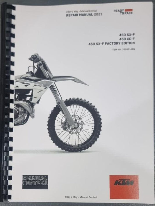 KTM 2023 -450 XC-F SX-F FACTORY EDITION - WORKSHOP SERVICE REPAIR MANUAL