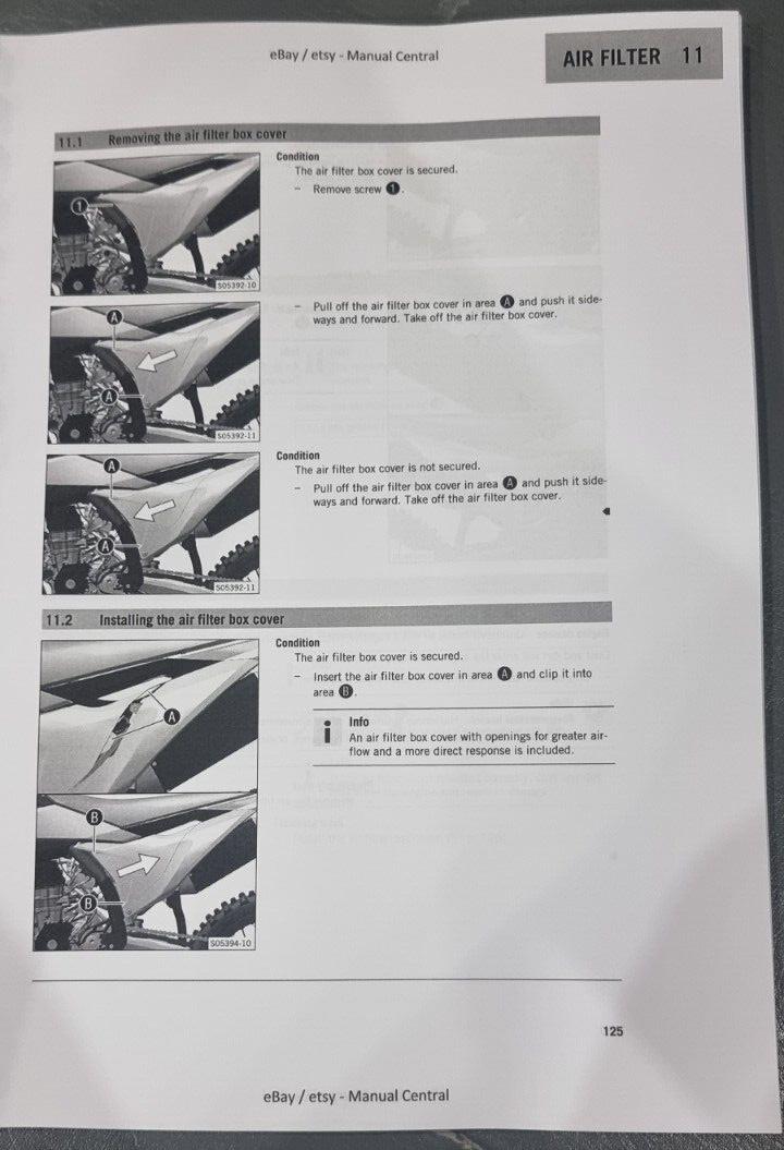 KTM 2022 - 390 DUKE - REPAIR WORKSHOP SERVICE MANUAL REPRINTED