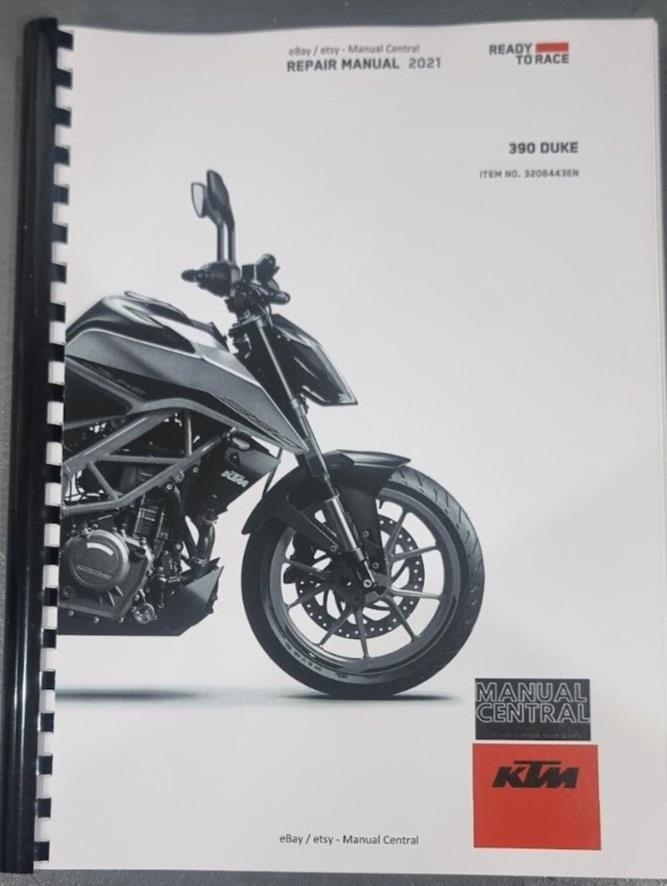 KTM 2021 - 390 DUKE - WORKSHOP SERVICE REPAIR MANUAL