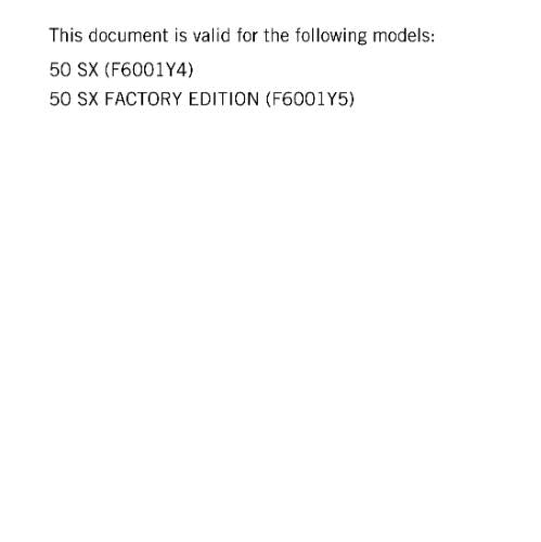 KTM 2025 - 50 SX FACTORY EDITION - WORKSHOP SERVICE REPAIR MANUAL - REPRINTED