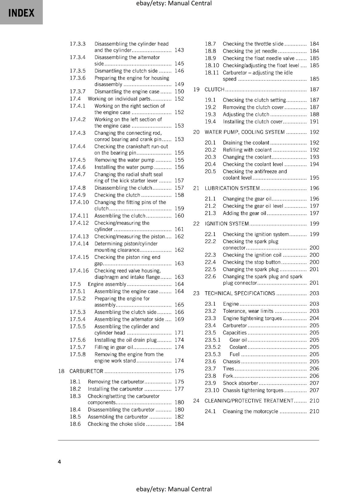 KTM 2025 - 50 SX FACTORY EDITION - WORKSHOP SERVICE REPAIR MANUAL - REPRINTED