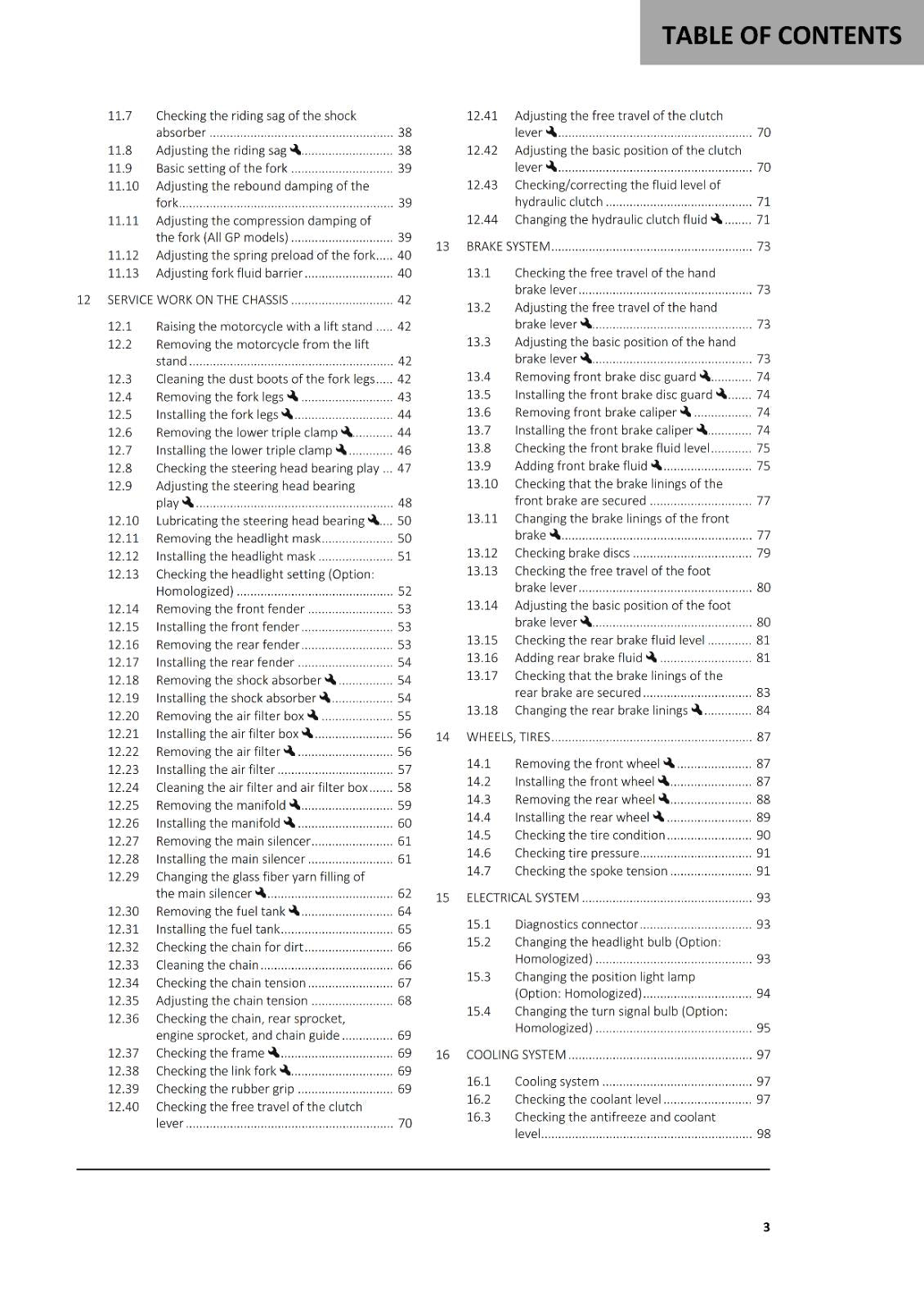 2024 GASGAS OWNERS MANUAL - TXT RACING GP 125 250 280 300 - REPRINTED