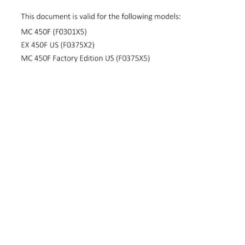 2024 GASGAS OWNERS MANUAL - EX MC 450F FACTORY EDITION - REPRINTED