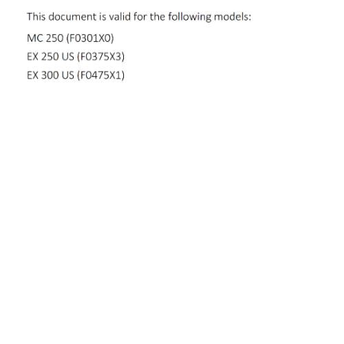 2024 GASGAS OWNERS MANUAL - MC 250 EX 250 300 - REPRINTED