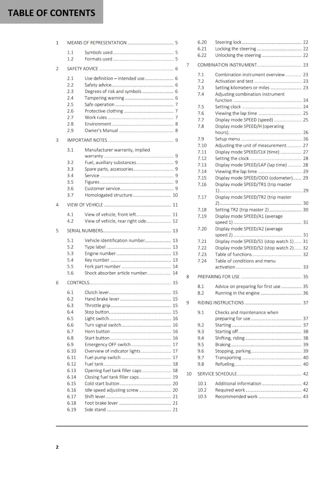 2024 GASGAS OWNERS MANUAL - RX 450F REPLICA - REPRINTED