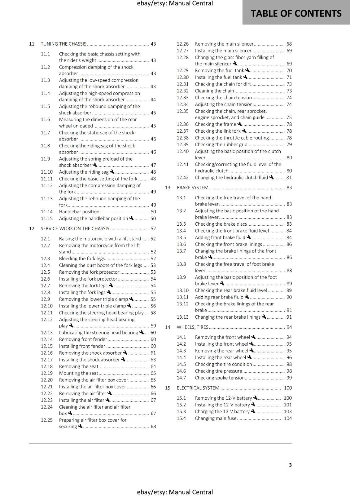 2023 GASGAS OWNERS MANUAL - EC 250 300 - REPRINTED