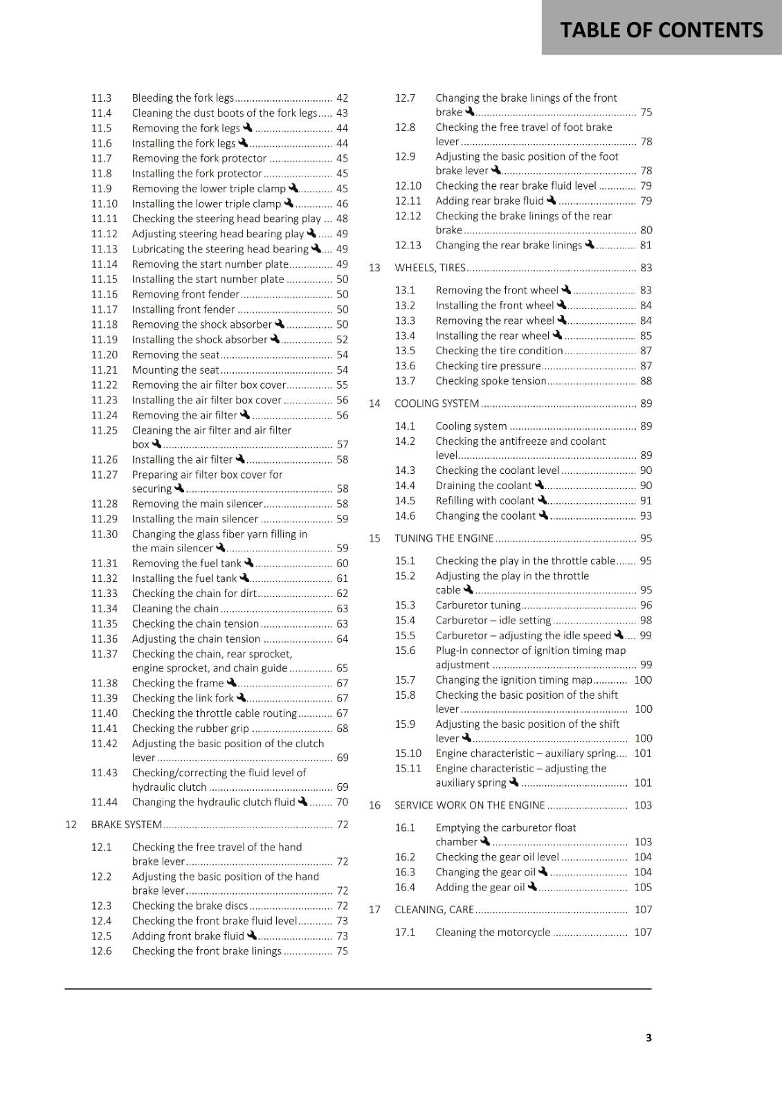 2023 GASGAS OWNERS MANUAL - MC 250 - REPRINTED