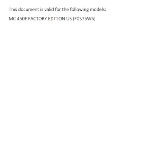 2023 GASGAS OWNERS MANUAL - MC 450F FACTORY EDITION - REPRINTED