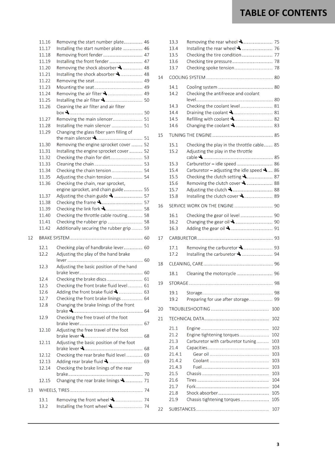 2023 GASGAS OWNERS MANUAL - MC 50 - REPRINTED