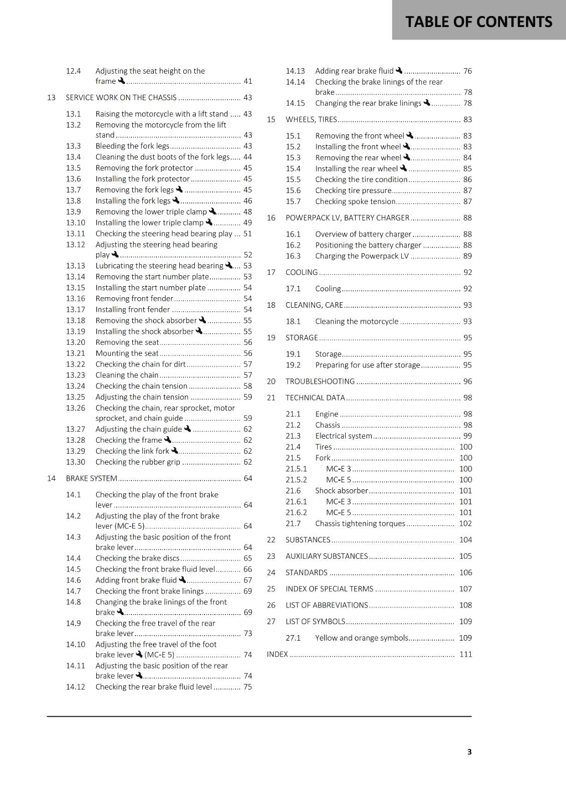 2023 GASGAS OWNERS MANUAL - MC-E 3 5 - REPRINTED