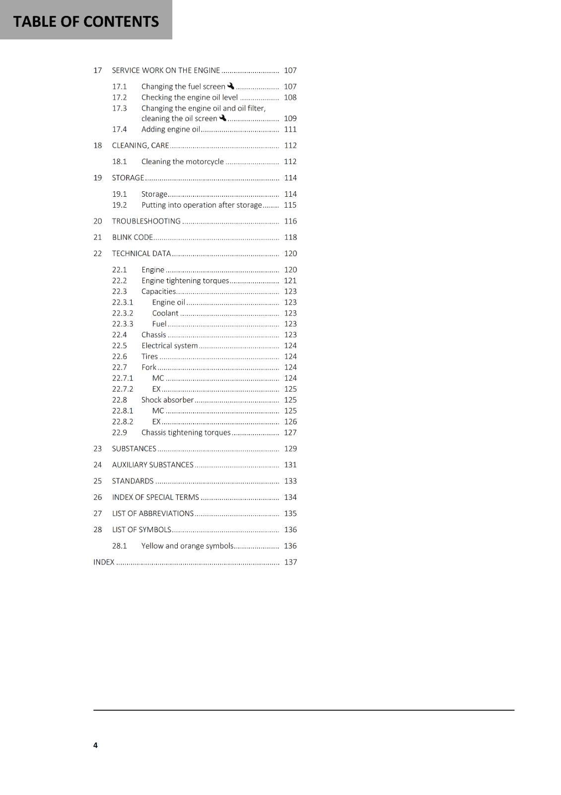 2023 GASGAS OWNERS MANUAL - MC EX 250F - REPRINTED