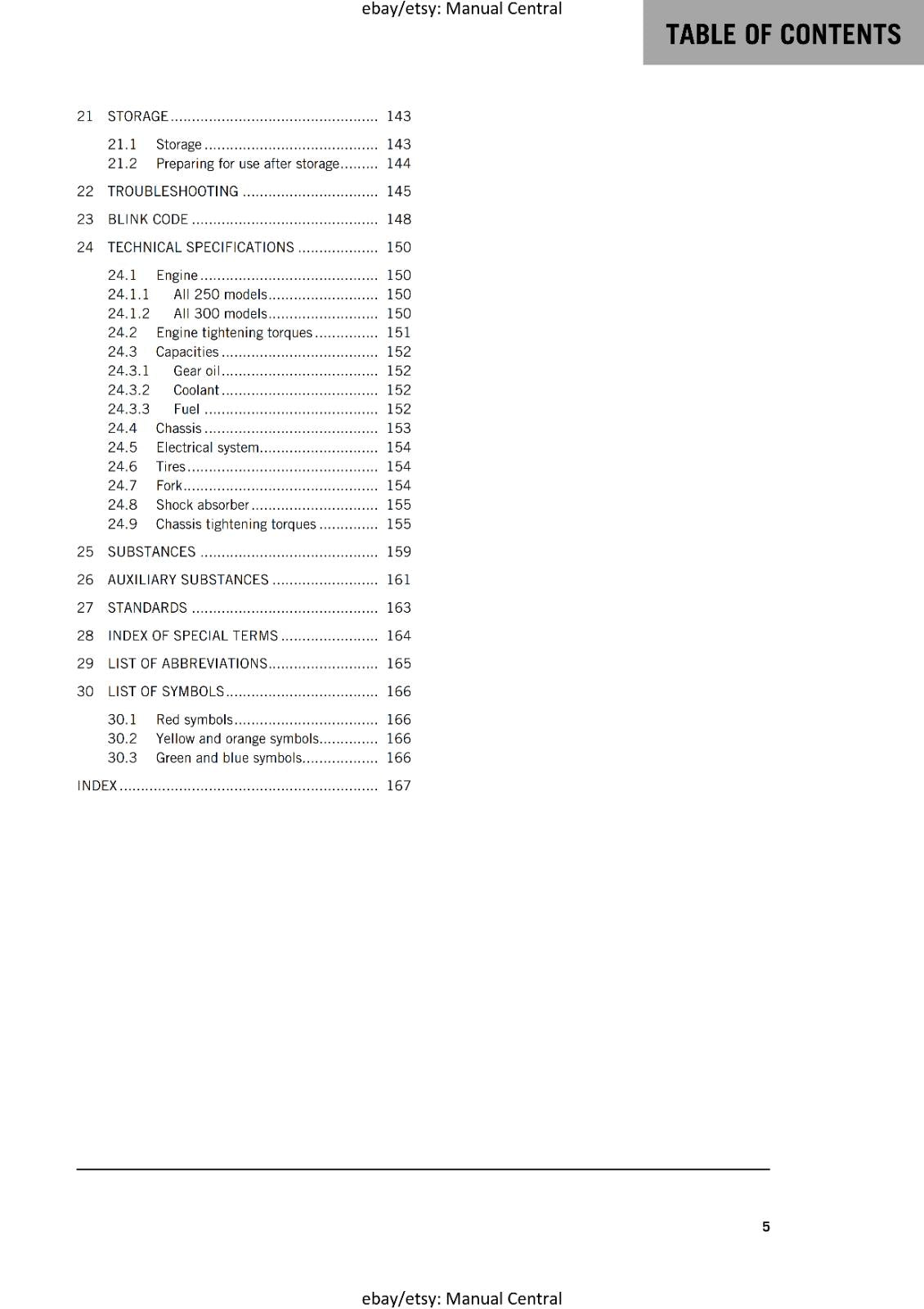 KTM 2024 OWNERS MANUAL - 250 300 EXC SIX DAYS XC-W HARDENDURO - REPRINTED