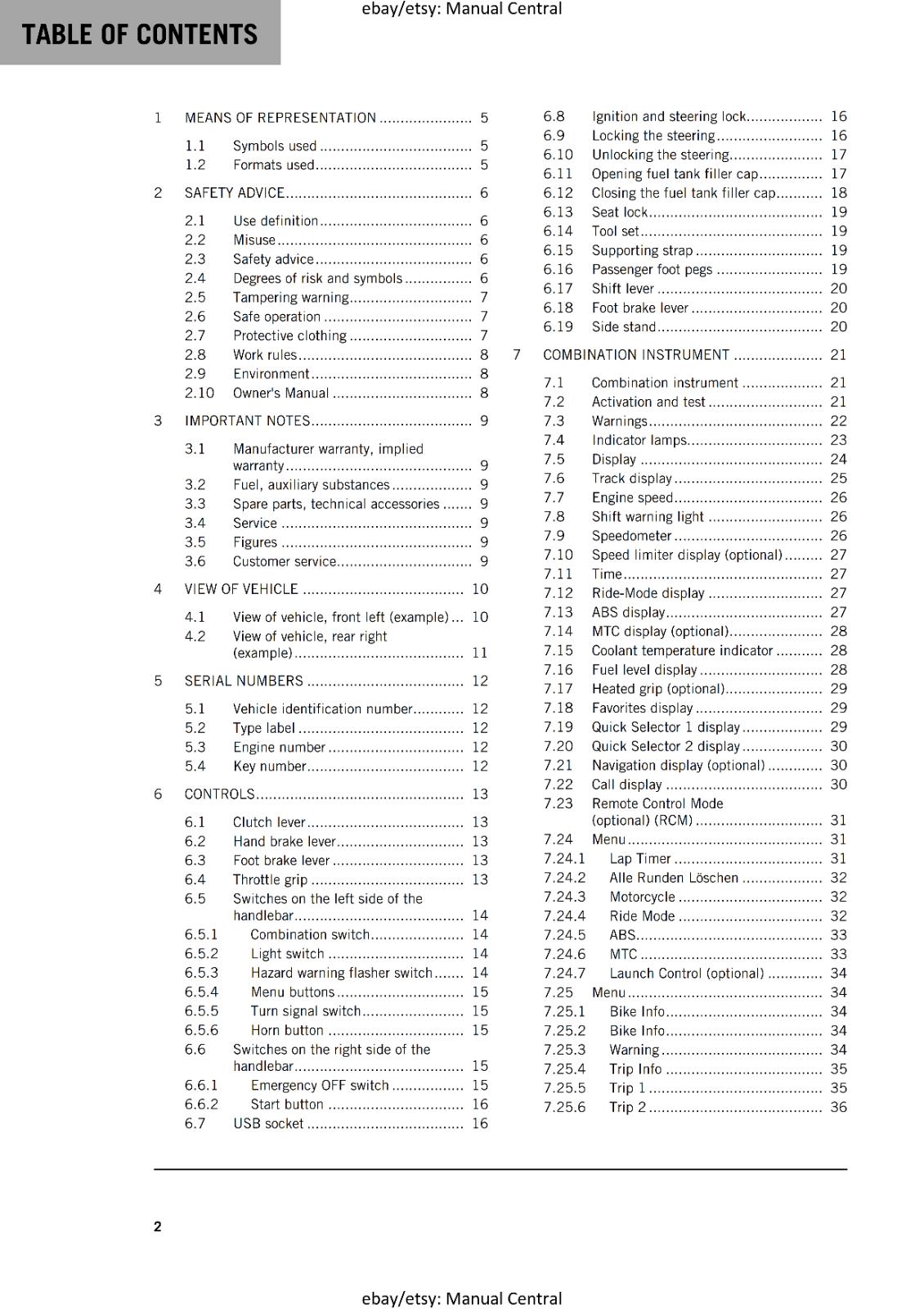 KTM 2024 OWNERS MANUAL - 390 DUKE - REPRINTED