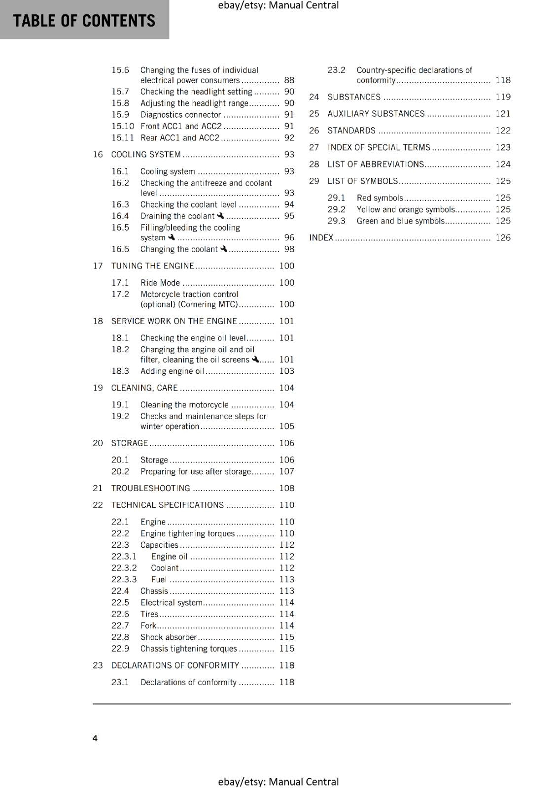 KTM 2024 OWNERS MANUAL - 390 DUKE - REPRINTED