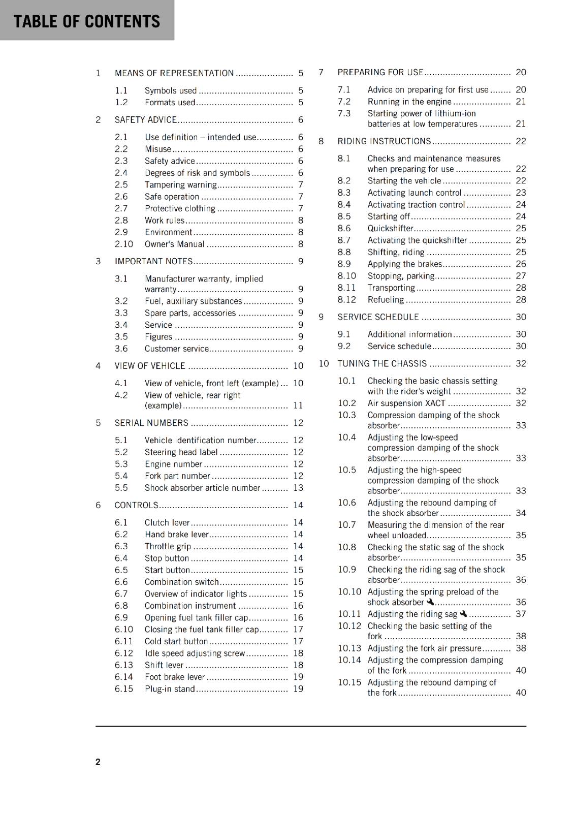 KTM 2024 OWNERS MANUAL - 450 SMR - REPRINTED