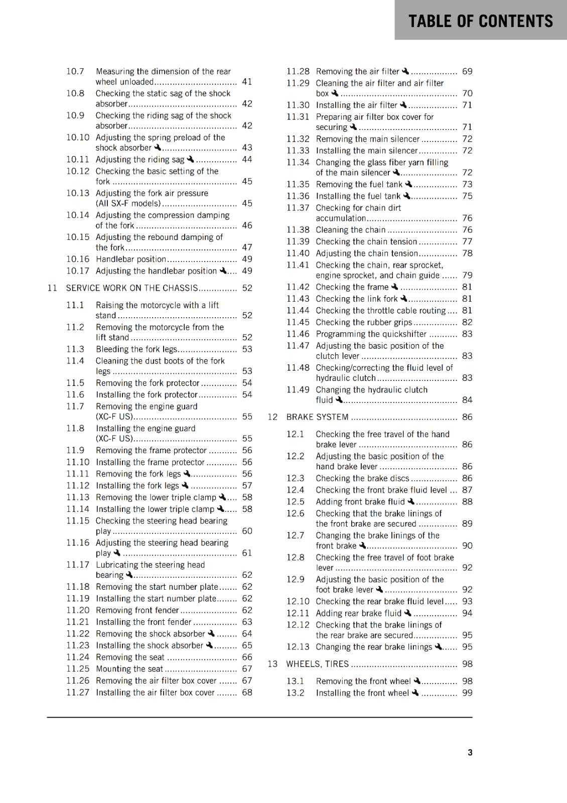 KTM 2024 OWNERS MANUAL - 450 SX-F XC-F - REPRINTED