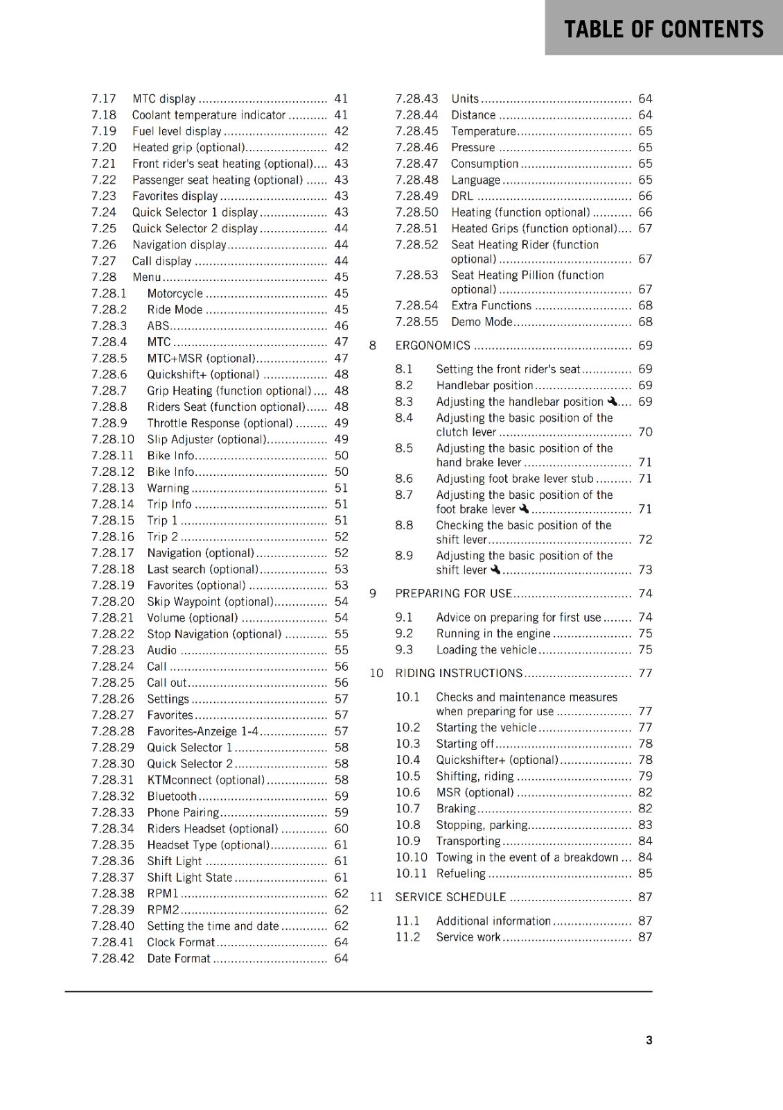 KTM 2024 OWNERS MANUAL - 790 ADVENTURE US EDITION - REPRINTED