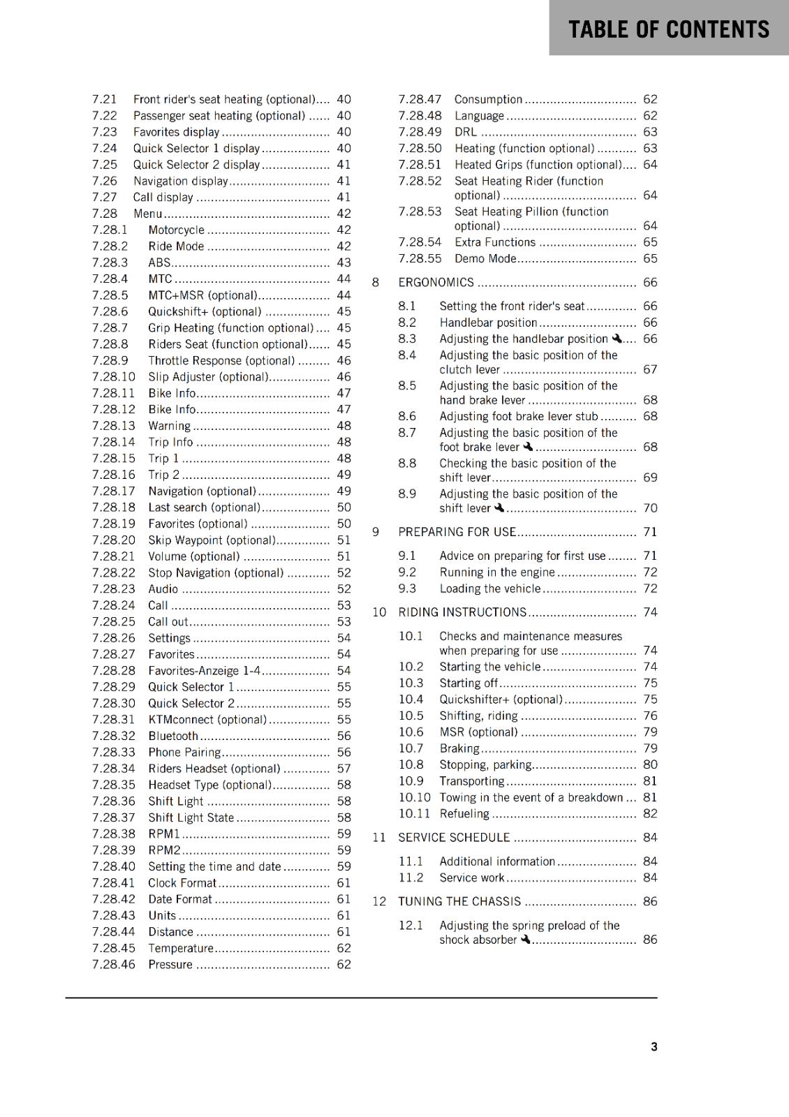 KTM 2024 OWNERS MANUAL - 790 ADVENTURE EU EDITION - REPRINTED