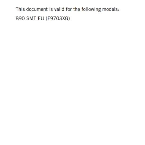 KTM 2024 OWNERS MANUAL - 890 SMT EU EDITION - REPRINTED