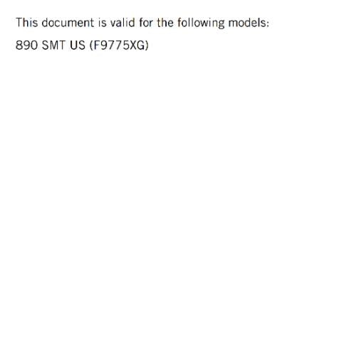 KTM 2024 OWNERS MANUAL - 890 SMT US EDITION - REPRINTED