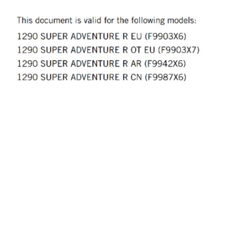 KTM 2024 OWNERS MANUAL - 1290 SUPER ADVENTURE R EU OT AR CN - REPRINTED