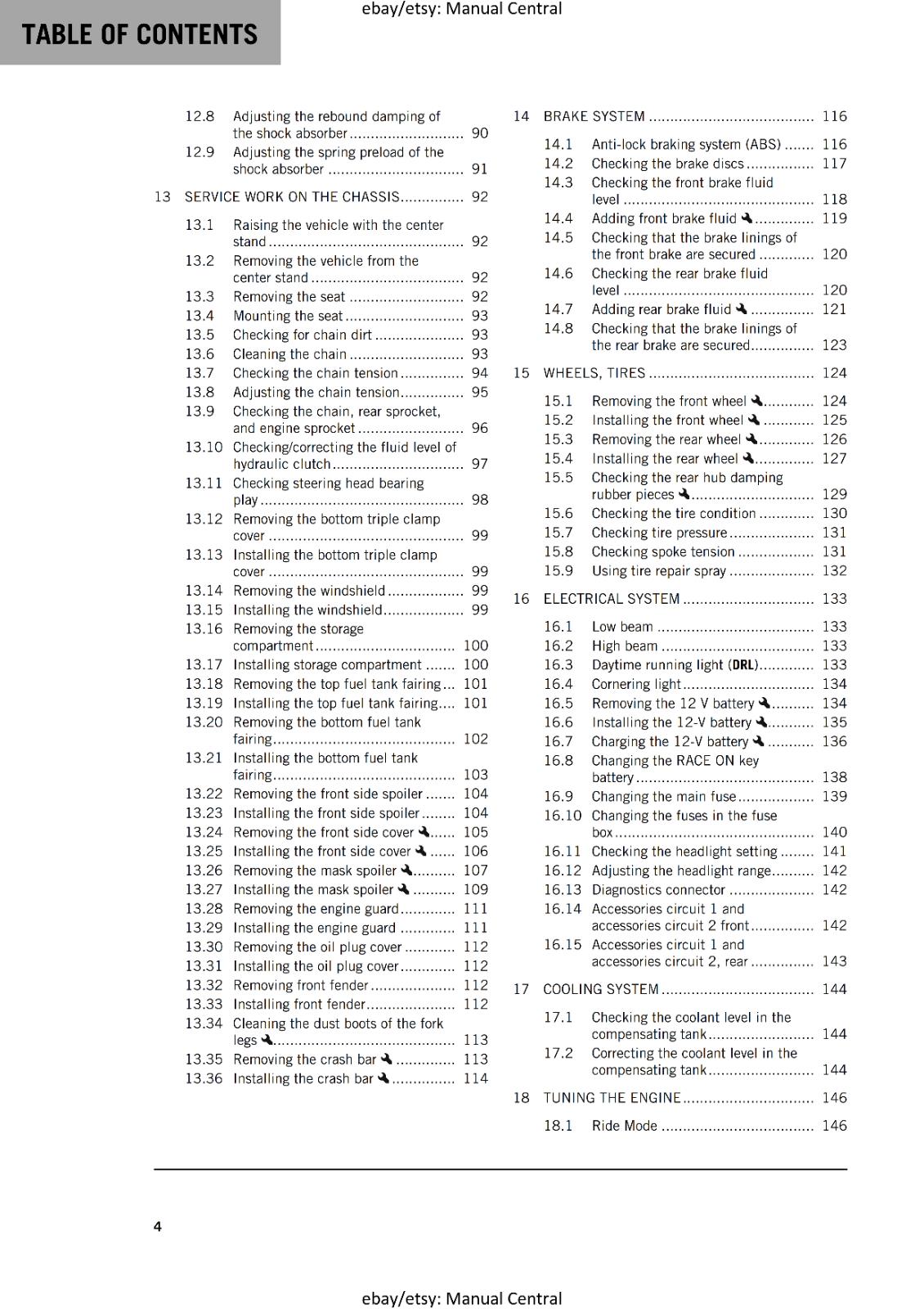 KTM 2024 OWNERS MANUAL - 1290 SUPER ADVENTURE R EU OT AR CN - REPRINTED