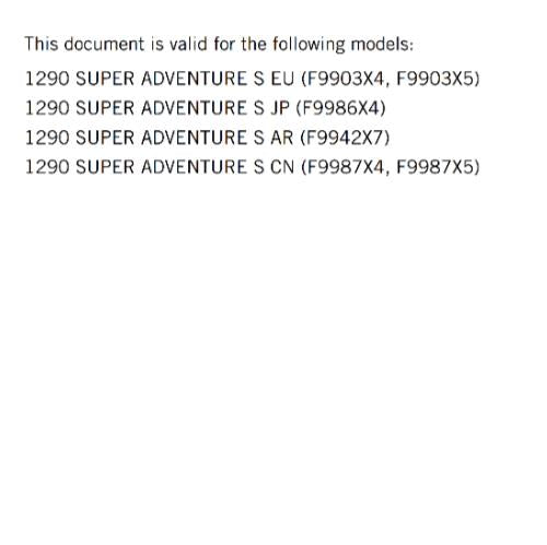 KTM 2024 OWNERS MANUAL - 1290 SUPER ADVENTURE S EU JP AR CN - REPRINTED