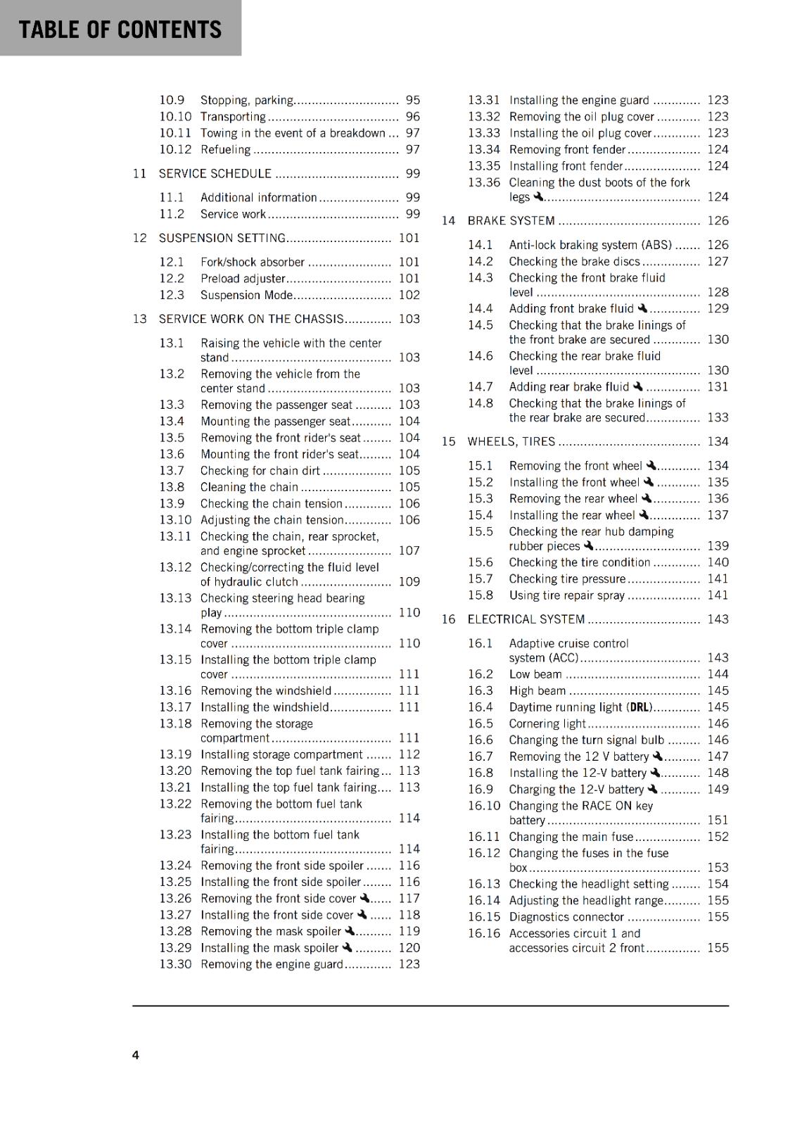 KTM 2024 OWNERS MANUAL - 1290 SUPER ADVENTURE S US - REPRINTED