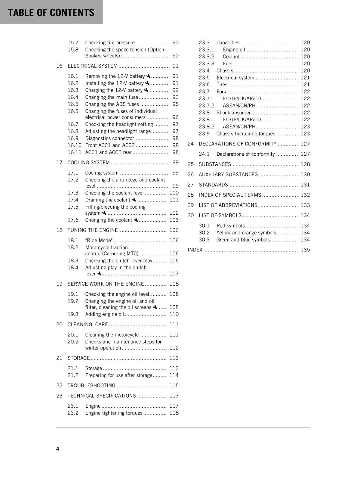 KTM 2024 OWNERS MANUAL - 390 ADVENTURE EU - REPRINTED