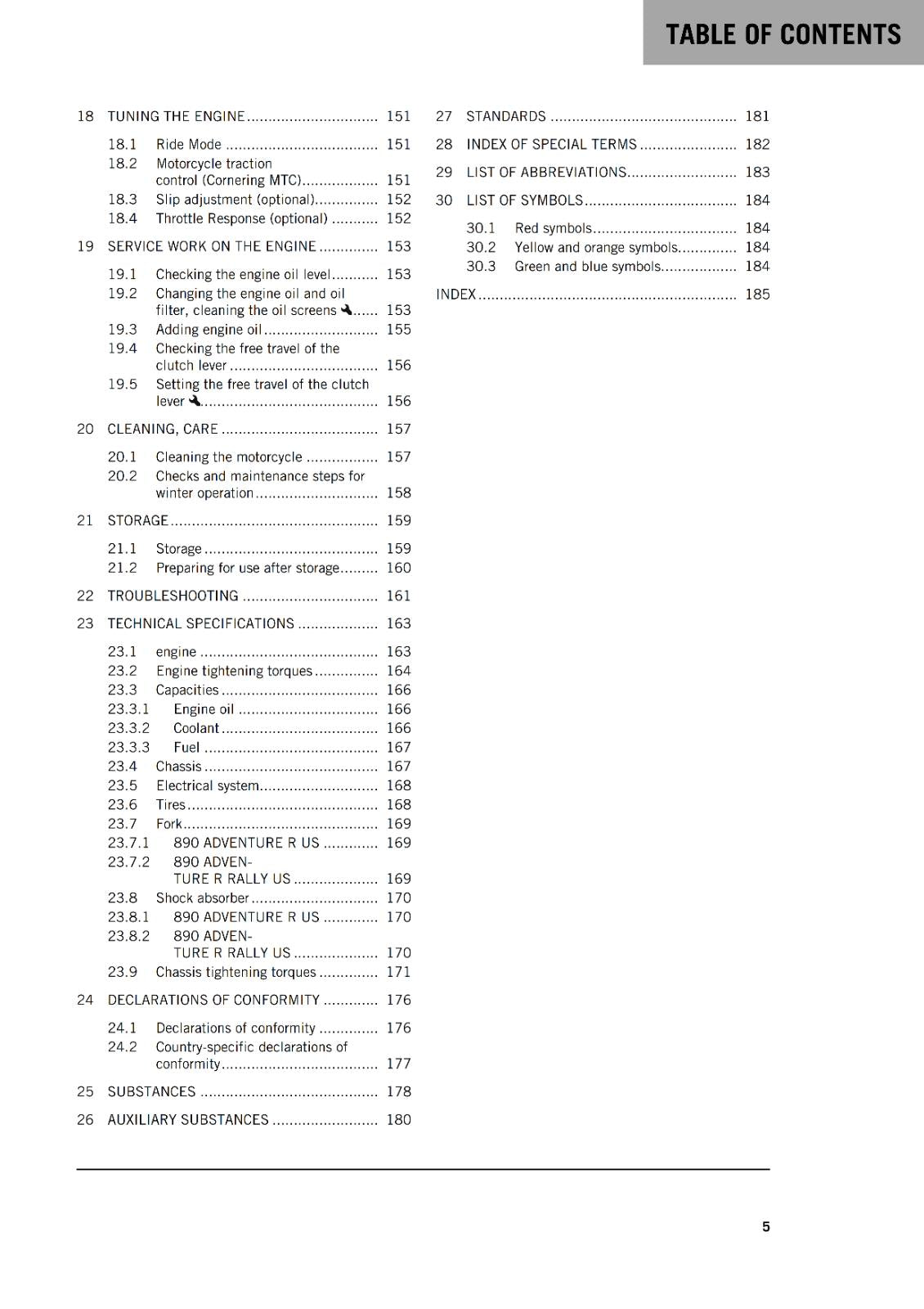 KTM 2024 OWNERS MANUAL - 890 ADVENTURE R RALLY US - REPRINTED