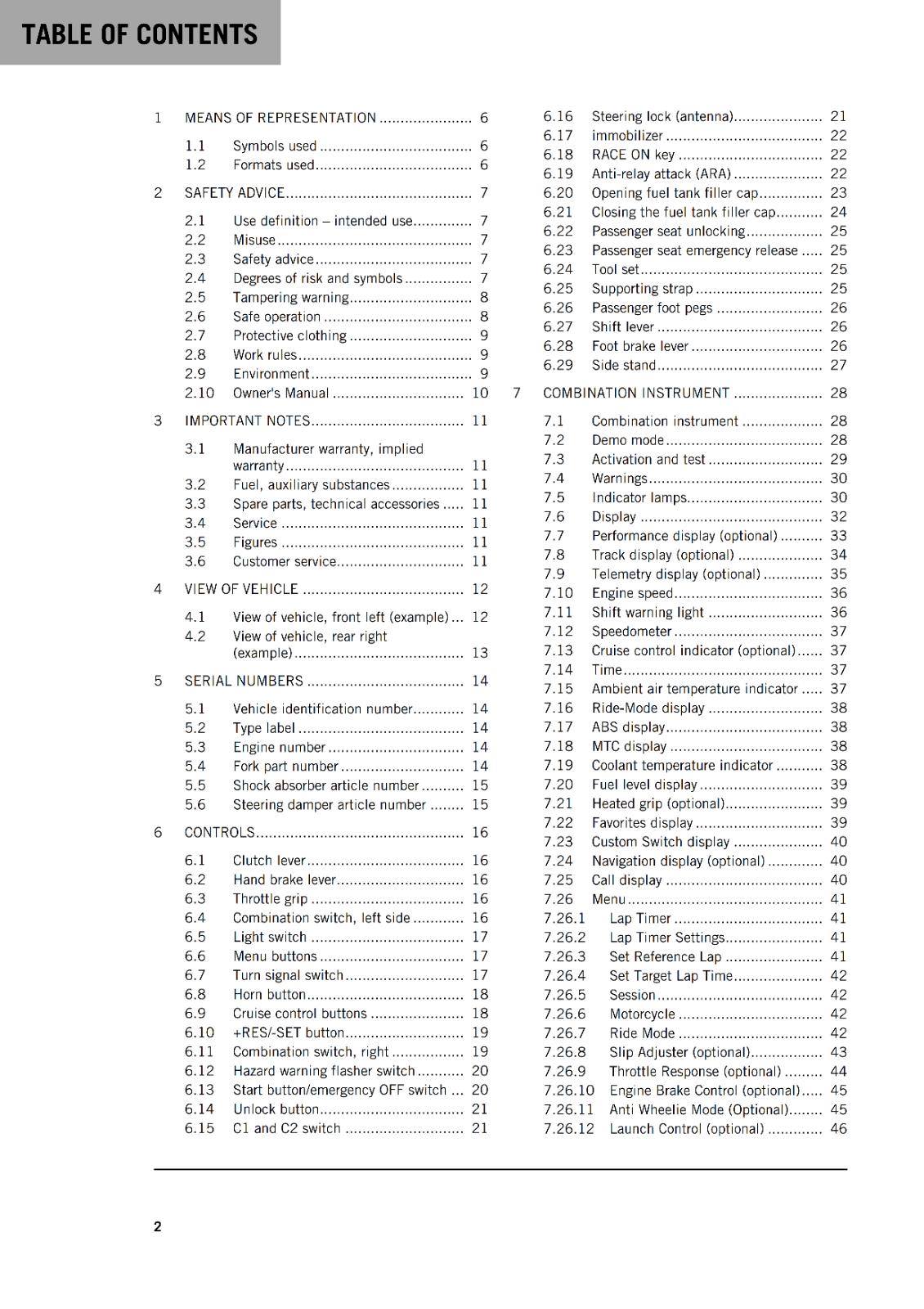KTM 2024 OWNERS MANUAL - 1390 SUPER DUKE R - REPRINTED