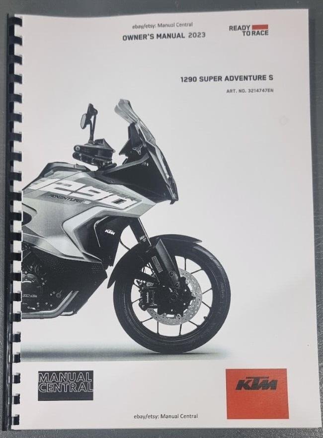KTM 2023 - 1290 SUPER ADVENTURE S - OWNERS MANUAL