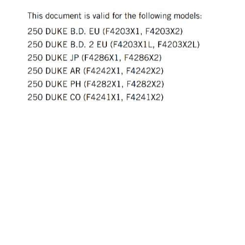 KTM 2024 OWNERS MANUAL - 250 DUKE EU JP AR PH CO - REPRINTED