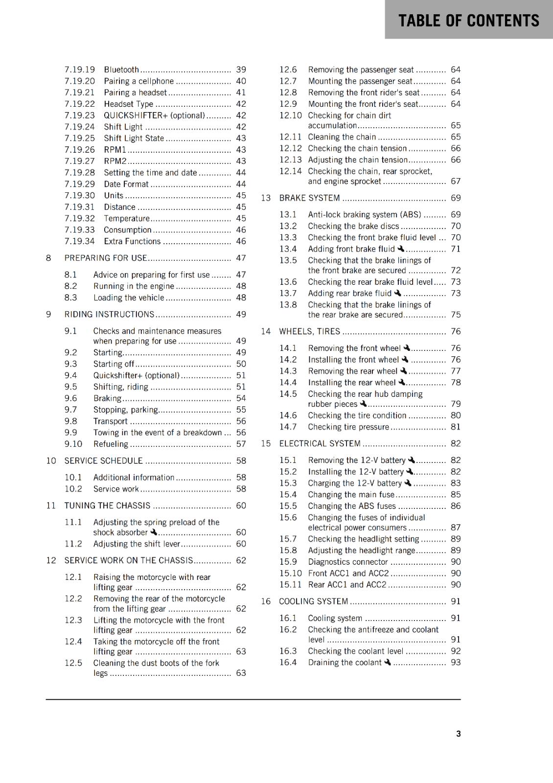 KTM 2024 OWNERS MANUAL - 250 DUKE US - REPRINTED