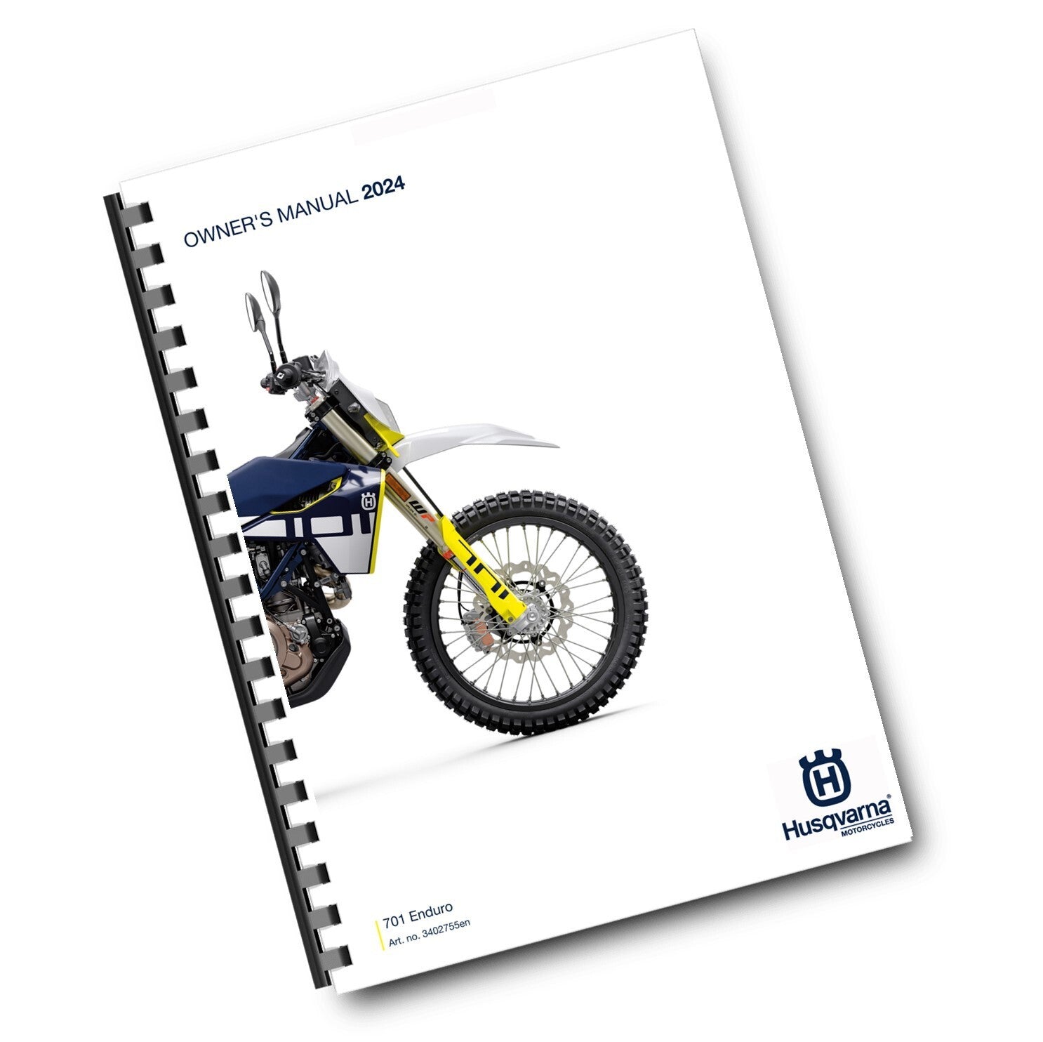 HUSQVARNA 2024 OWNERS MANUAL - 701 ENDURO EU EDITION - REPRINTED