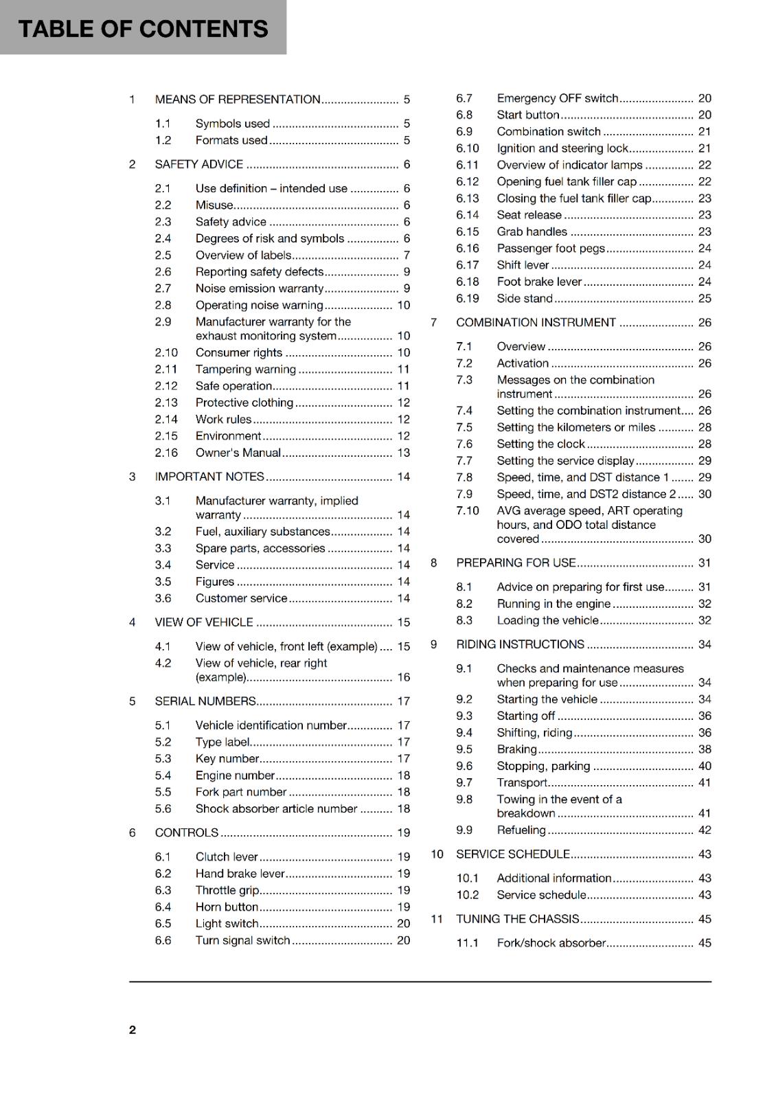 HUSQVARNA 2024 OWNERS MANUAL - 701 ENDURO US EDITION - REPRINTED
