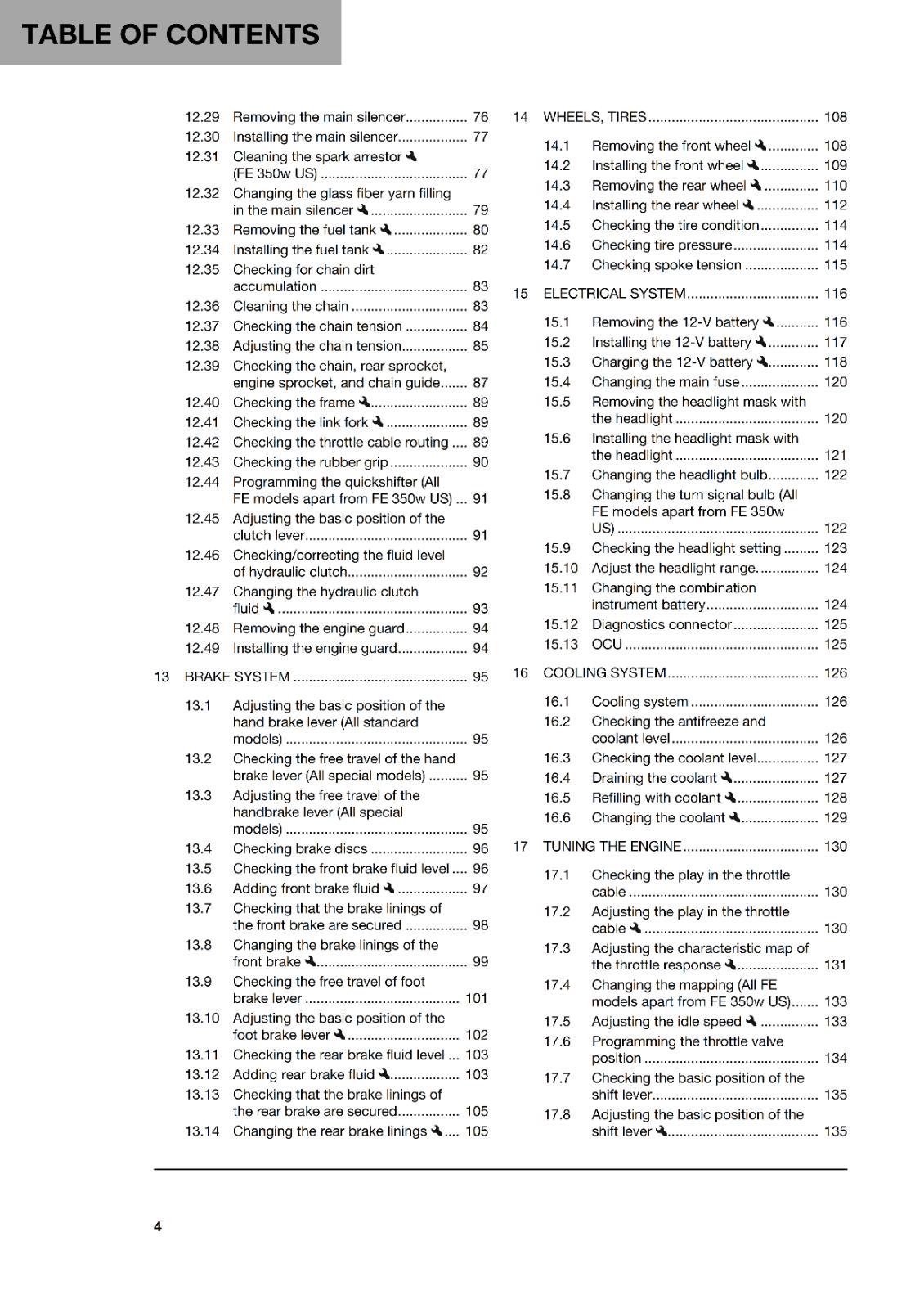 HUSQVARNA 2024 OWNERS MANUAL - FE 350 350w PRO - REPRINTED