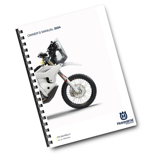 HUSQVARNA 2024 OWNERS MANUAL - FR 450 RALLY - WIRING DIAGRAMS - SERVICE WORK