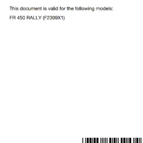 HUSQVARNA 2024 OWNERS MANUAL - FR 450 RALLY - WIRING DIAGRAMS - SERVICE WORK