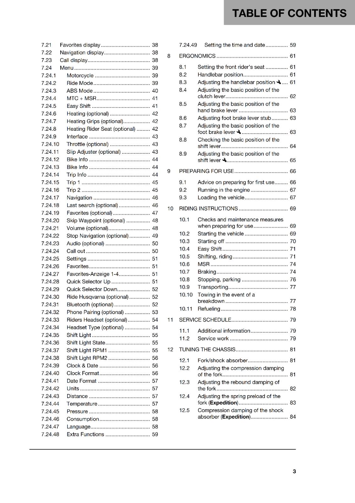 HUSQVARNA 2024 OWNERS MANUAL - NORDEN 901 EXPEDITION EU AR CN - REPRINTED