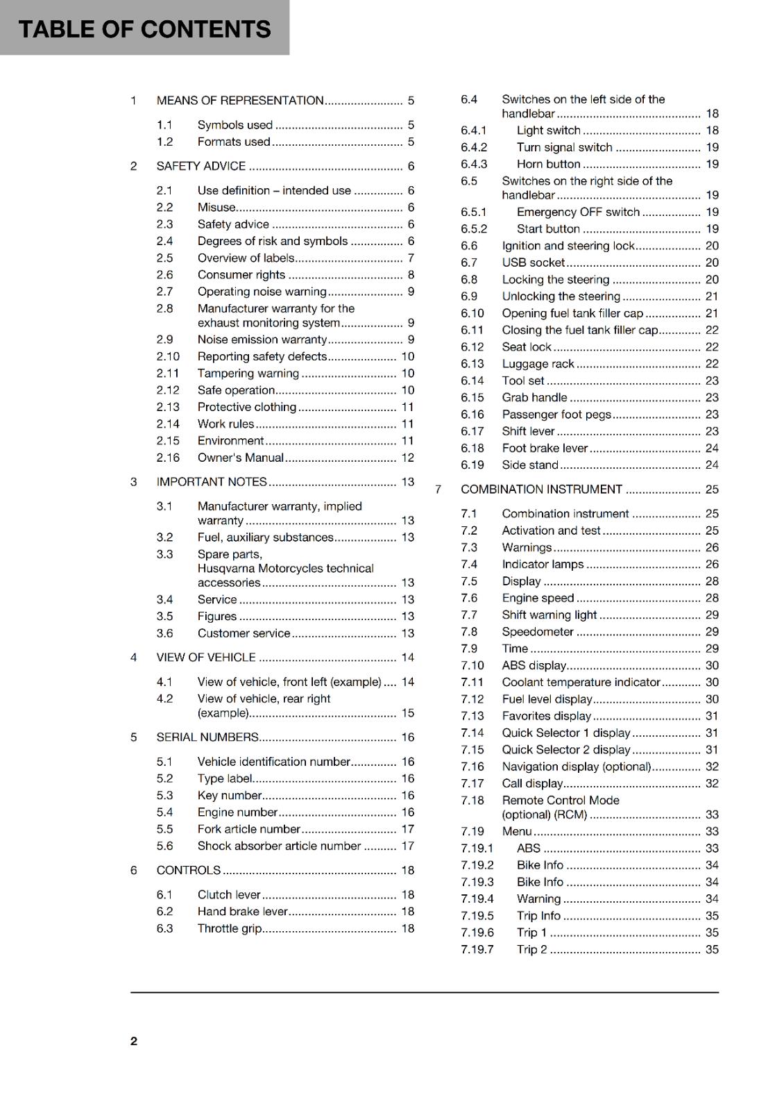 HUSQVARNA 2024 OWNERS MANUAL - SVARTPILEN 250 US - REPRINTED