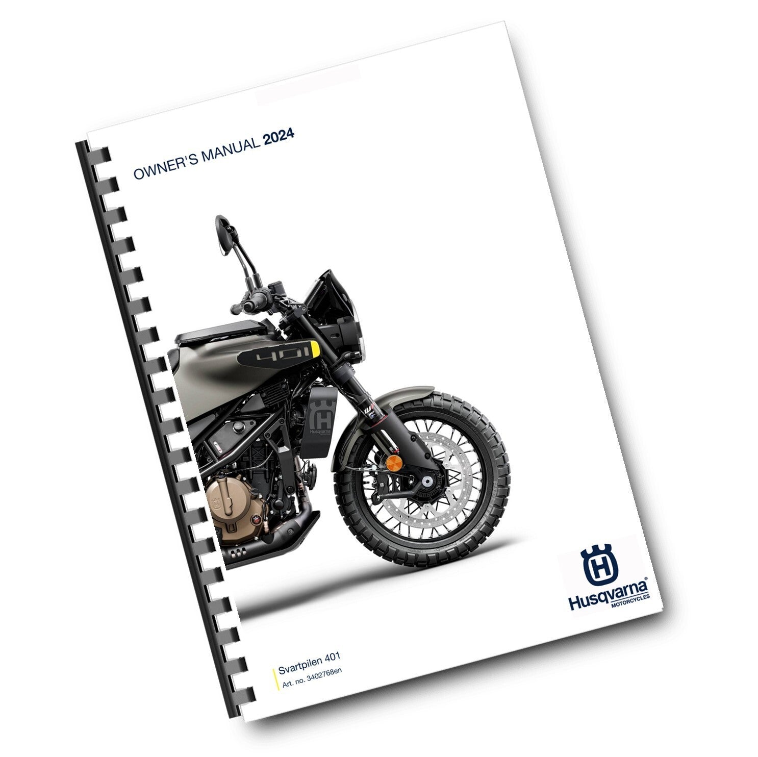 HUSQVARNA 2024 OWNERS MANUAL - SVARTPILEN 401 EU JP UK AR ASEAN CN - REPRINTED